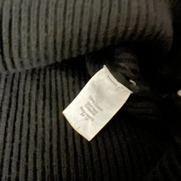 J. Crew Factory Black Sleeveless Ribbed Sweater with Tie Sides Sz XXS - Picture 4 of 5